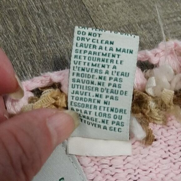 VINTAGE PINK Cardigan Knit Sweater Design Options WOMEN'S WOMANS MEDIUM - Picture 10 of 12